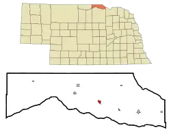 Location of Spencer, Nebraska