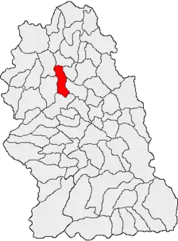 Location in Hunedoara County