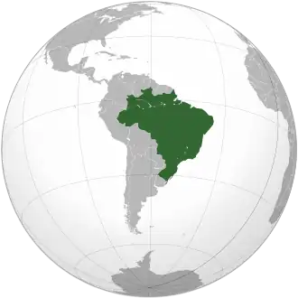 Location of Brazil
