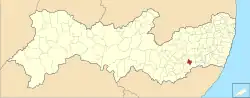 Location of Jurema in Pernambuco