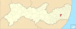 Location of São Joaquim do Monte in Pernambuco