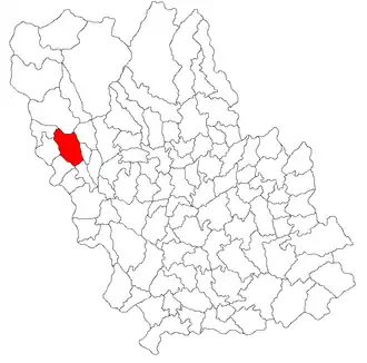 Location in Prahova County
