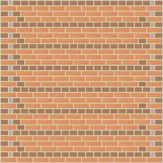 A raking English garden wall bond