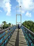 Bridge on the way to scuba diving shop near Plaza Resort Bonaire