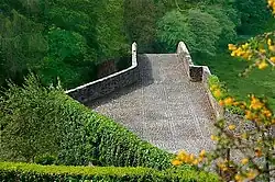 The view over the bridge to the south-west