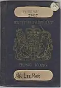 1958 British Hong Kong passport