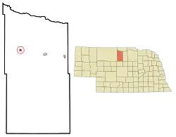 Location of Johnstown, Nebraska