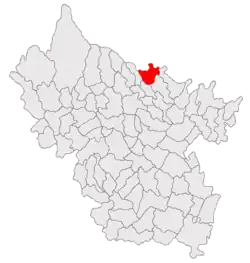 Location in Buzău County