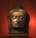Bronze Buddha Head kept in national museum