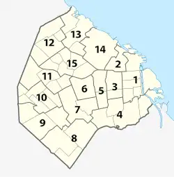 Location of Comuna 8