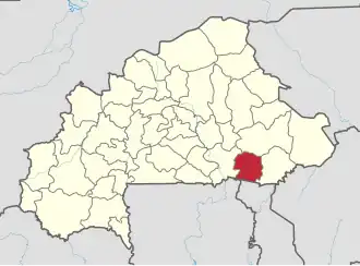 Location in Burkina Faso