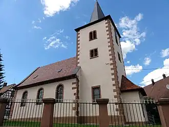 The Protestant church in Buswiller