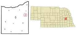 Location of Bruno, Nebraska