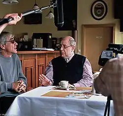 Christian Pulz and Eduard Stapel in an interview with filmmakers Jochen Hick and Andreas Strohfeldt 2011