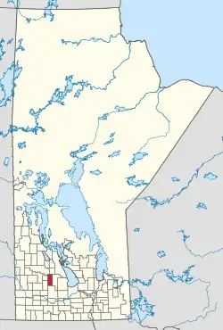 Location of the RM of Rosedale in Manitoba