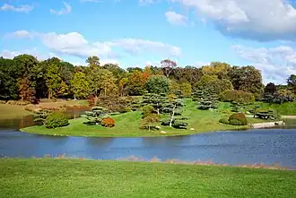 Overlooking part of the gardens.