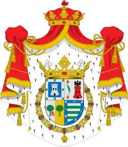 Coat of Arms as Marquess of Comillas (1883-1925)