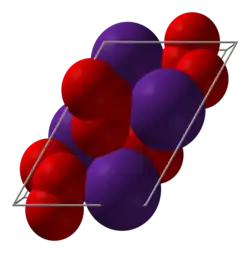 Crystal structure of Caesium ozonide
