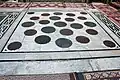 Example of marble mosaic pavement in the courtyard