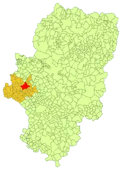 Location in Aragon