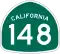 State Route 148 marker