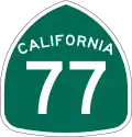 State Route 77 marker