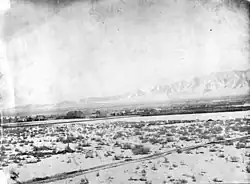 View of Middle Portion of Camp Floyd from 10th Infantry Target, Looking North of East, Jan. 1859.