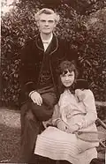 Campbell with his daughter, c. 1904