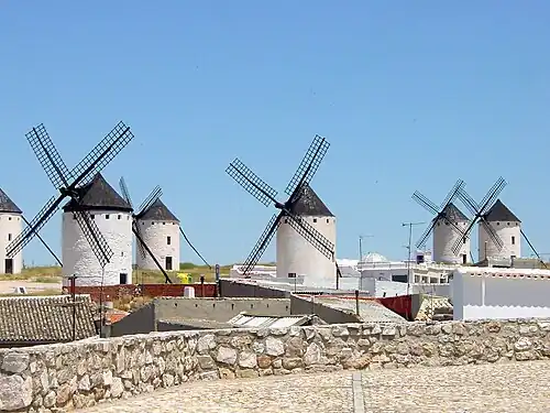 Windmills of Campo de Criptana, La Mancha.