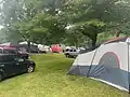 Attendee campsite at Alive 2023