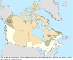 Map of the change to Canada on June 13, 1898