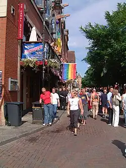 Canal Street during the annual Gay Pride event