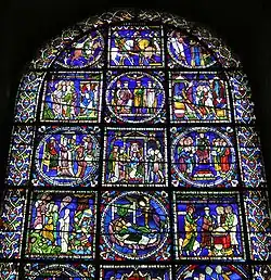 13th-century French glass at Canterbury Cathedral with the full story of the Magi and typologically related scenes