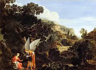 An Angel Appearing to the Wife of Manoah – Carlo Saraceni