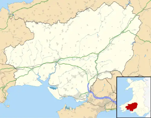 Llansadwrn is located in Carmarthenshire