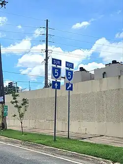 PR-28 west at PR-5 junction in Bayamón