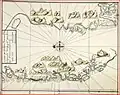 Egede's own 1724 map of western Greenland