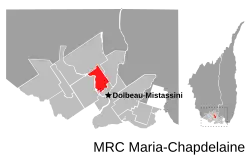 Location of Saint-Eugène-d'Argentenay