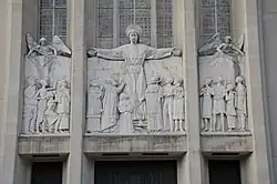 Bas relief above entrance