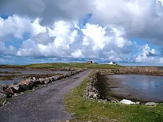 The causeway to Eilean Leathann from Garbh-eilean