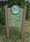 Cayuga-Seneca Canal Trail sign.