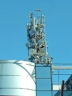 A cell tower in Peristeri, Greece