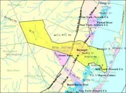 Census Bureau map of Barnegat Township, New Jersey
