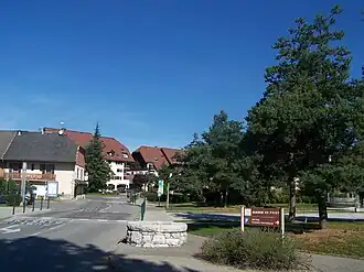 A view of the centre of Poisy