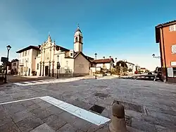 Picture of the Church at the center of Tarantasca