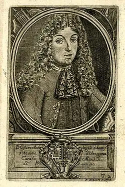 Print depicting Cesare Michelangelo d'Avalos.