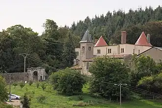 The chateau and church of Morey