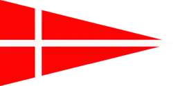 Triangular field ensign used by Swiss confederate forces from  the 1420s
