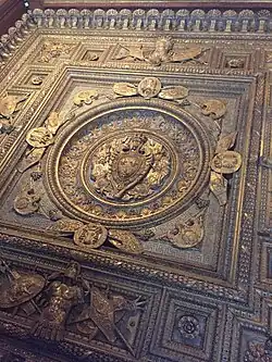 Renaissance ceiling of the king's bedroom in the Louvre Palace, by Francisque Scibecq de Carpi, 1556[6]