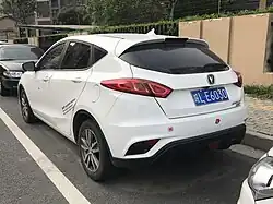The rear view of the Changan Eado XT.